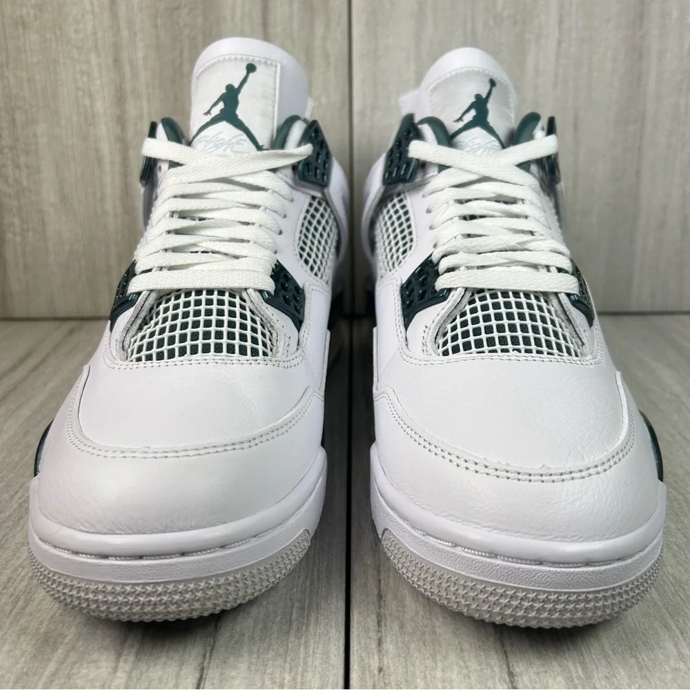 NEW Jordan 4 Retro Oxidized Green Sail White Sneakers fq8138-103 Mens Size 9.5